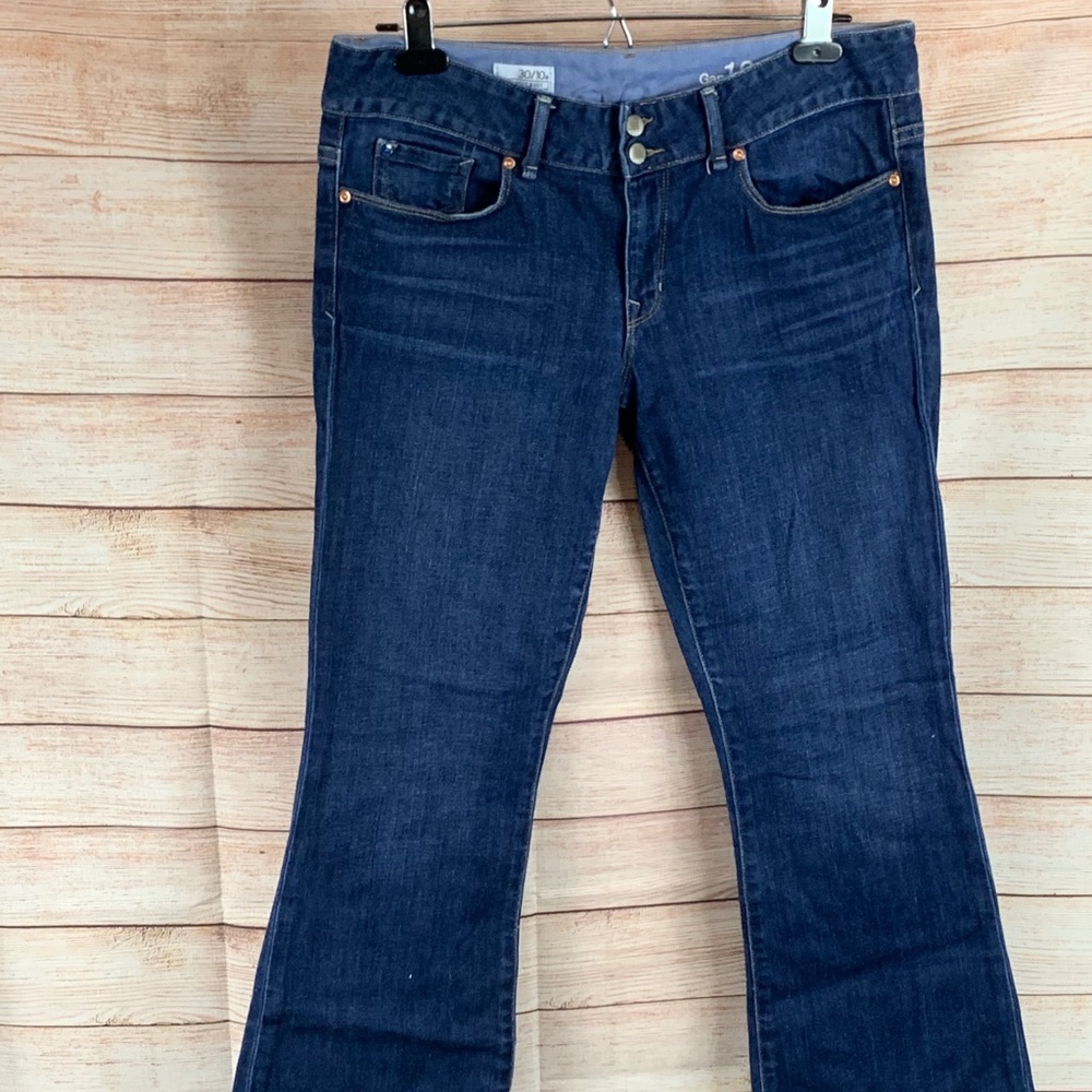 Gap 1069 Perfect Boot Dark Denim Jeans